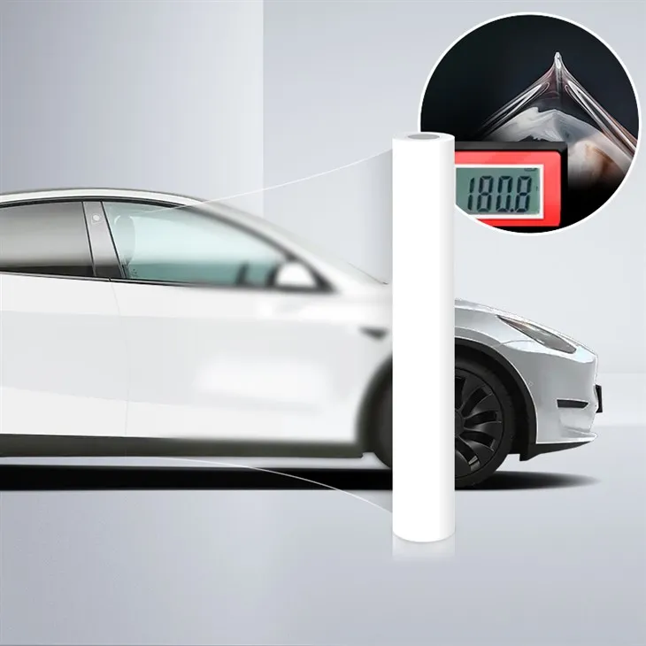 NICK White Matte PPF Car Paint Protection Film For Tesla Model Y